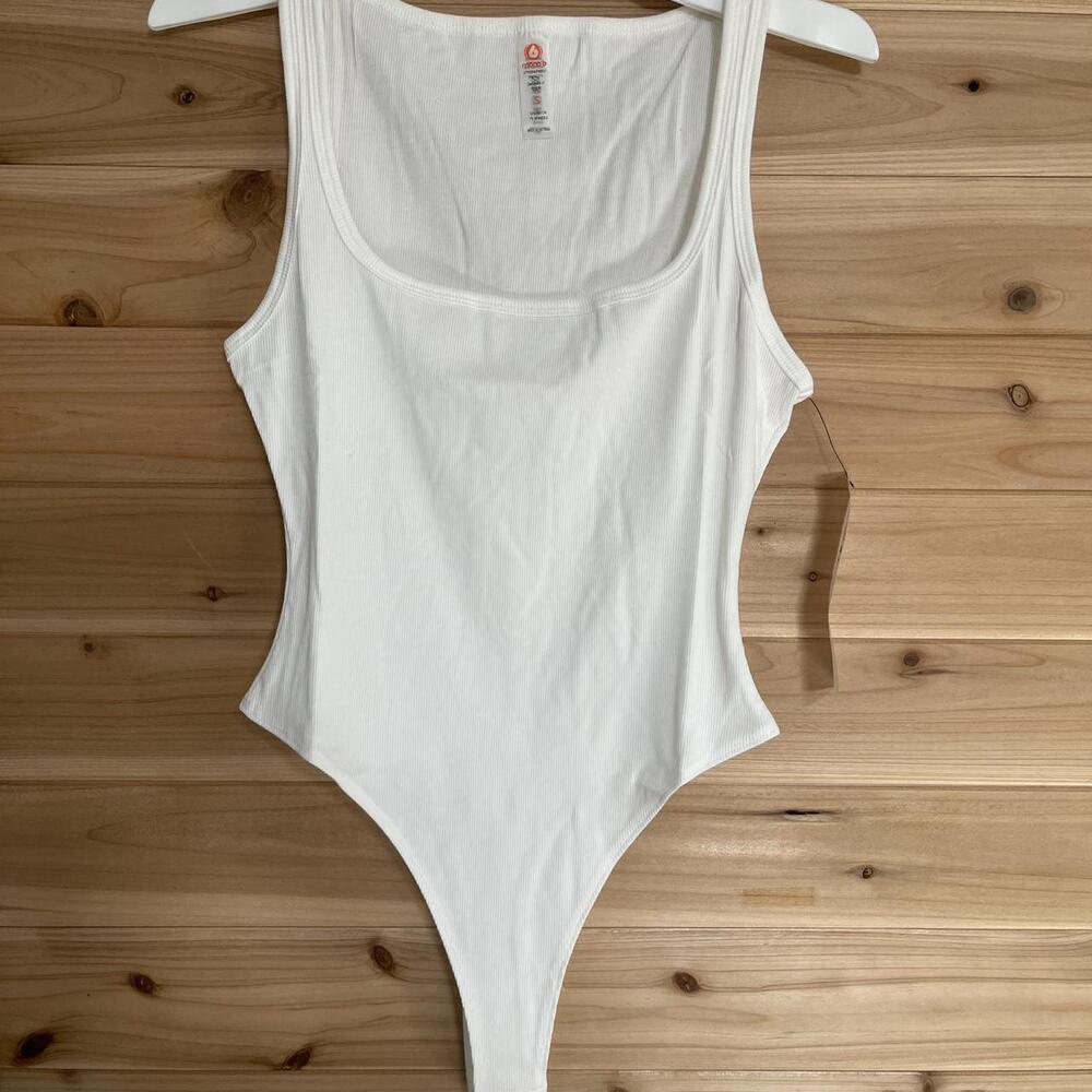 White Mono B Bodysuit Bodysuit - Picture 2 of 5